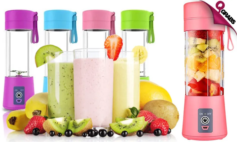 6-Blade Portable Juice Blender!